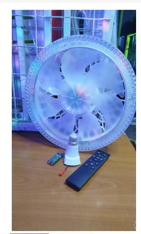 Bulb fan Ceiling fan , fan light , remote controlled , fan bulb ,warm and cold light dimmable kindly watch video below
