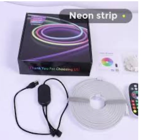 LED Neon RGB-Magic Smart Rope Light – 5M/10M Flexible Snake Light with App & Remote Control, Flexible Music Sync for home ,room, pool, Gaming Room Décor.