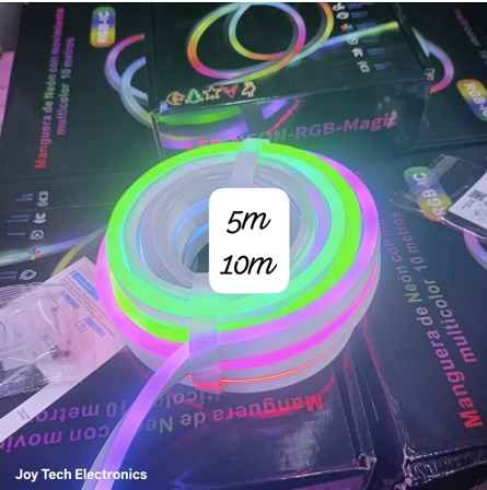 LED Neon RGB-Magic Smart Rope Light – 5M/10M Flexible Snake Light with App & Remote Control, Flexible Music Sync for home ,room, pool, Gaming Room Décor.