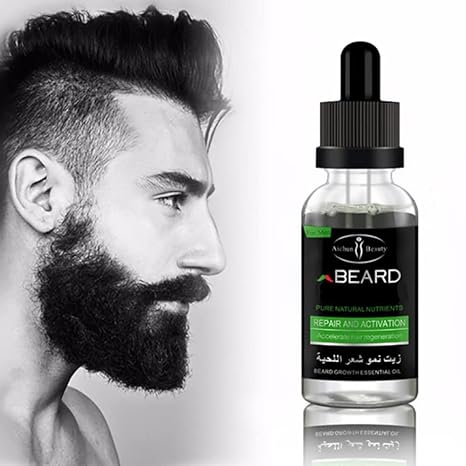 Original Beard Grow Oil | Facial Hair Supplement |Thicker Beard Care|Mens Hair Growth Vitamins 30ml/1.01oz