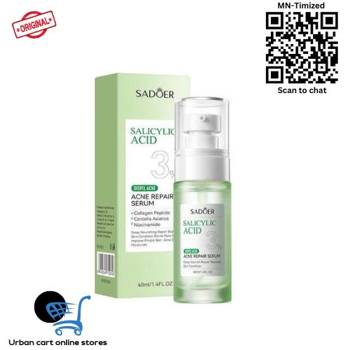 SADOER Salicylic Acid Dispel Acne Repair Serum Collagen Peptide Centella Asiatica Niacinamide Essence 30ml