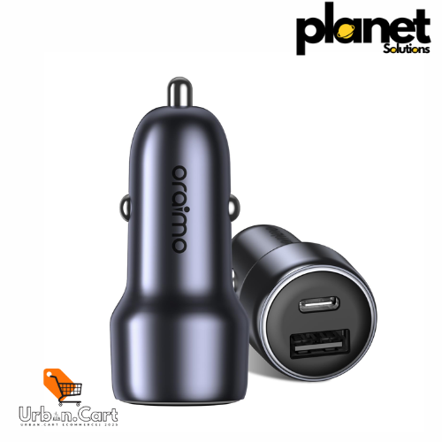 Oraimo Bullet 48 48W Fast Charging Compact Safe Car Charger | Bullet 48 48W Car Charger