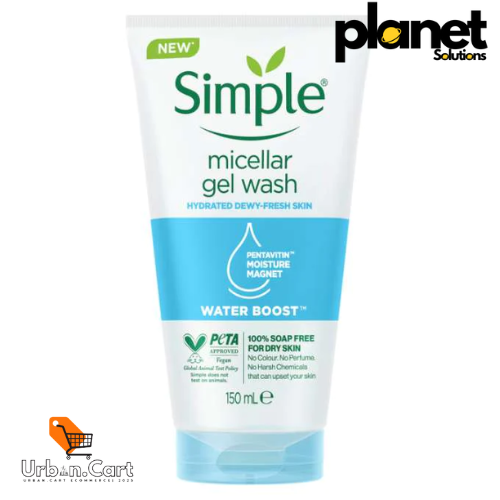 Simple Water Boost Micellar Gel Facial Wash, 5 Oz (150 ML) (1 Count)