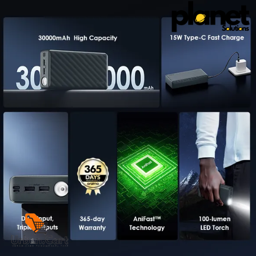 oraimo PowerBox 300 Lit 30000mAh 15W Power Bank