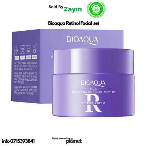 bioaqua retinol facial set, retinol skincare set, anti aging face cream, anti wrinkle retinol serum, bioaqua toner and cleanser, facial set for glowing skin, retinol essence Kenya, collagen facial kit