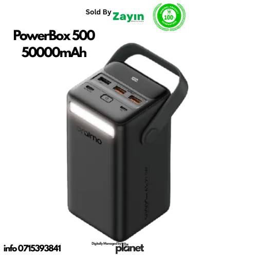 oraimo powerbox 500, oraimo power bank 50000mah, oraimo 22.5w power bank, best power bank Kenya, high capacity portable charger, oraimo fast charging, power bank for smartphones, oraimo accessories
