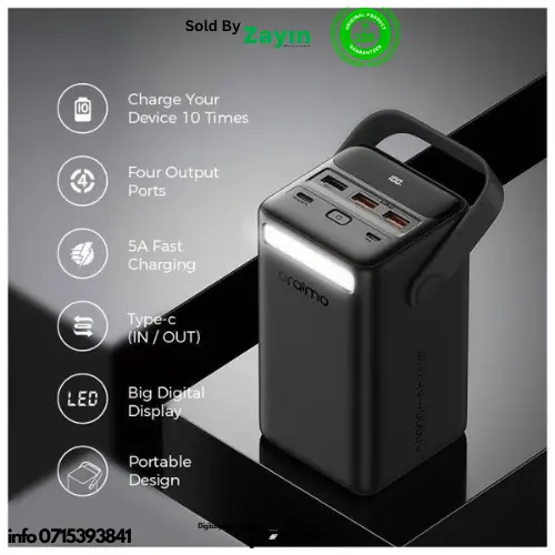 oraimo powerbox 500, oraimo power bank 50000mah, oraimo 22.5w power bank, best power bank Kenya, high capacity portable charger, oraimo fast charging, power bank for smartphones, oraimo accessories