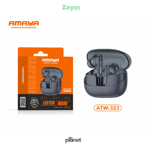 Amaya FreeBuds Pro ATW 323
Amaya ATW323 Wireless Earbuds
Amaya Deep Bass Earbuds

Amaya Bluetooth In-Ear Earphones
Amaya Premium Wireless Earbuds
Amaya Long Battery Earbuds