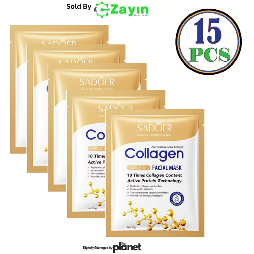 sadoer collagen mask, collagen face mask sheet, anti aging face mask Kenya, moisturizing sheet mask, facial tissue mask, collagen skincare mask, face hydration mask, wrinkle repair mask,