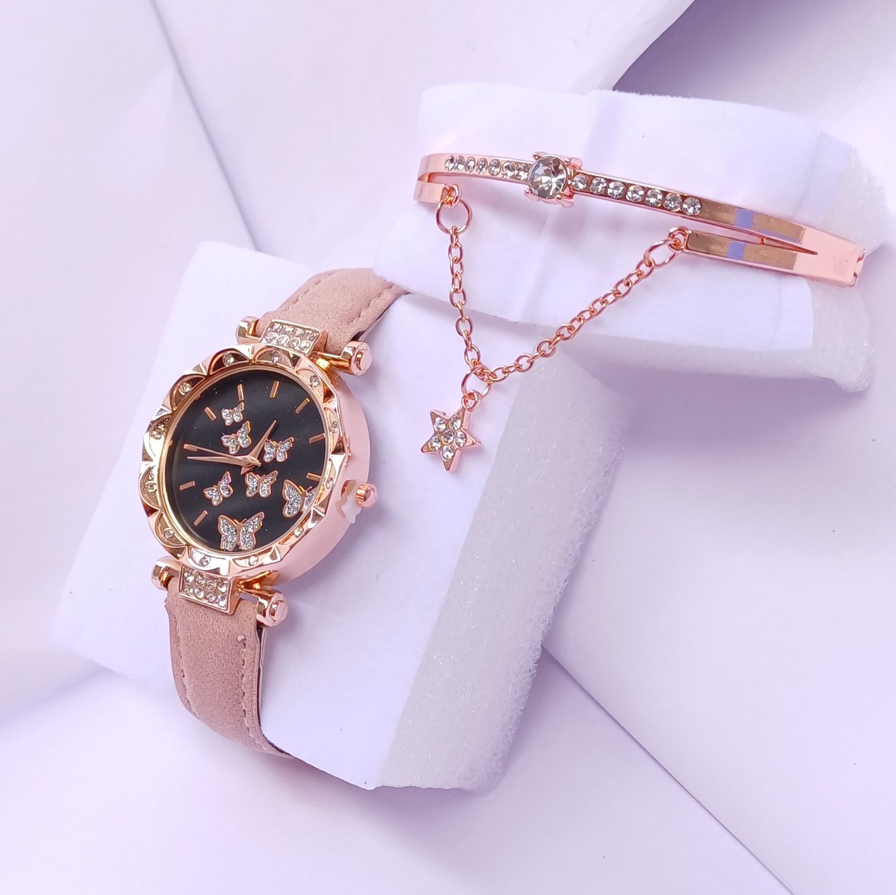 Luxury Women Quartz Watches Bracelet Set For Ladies Lady Watch Wristwatches Female Watches Wrist Watch Fashion Iced Watches Gift