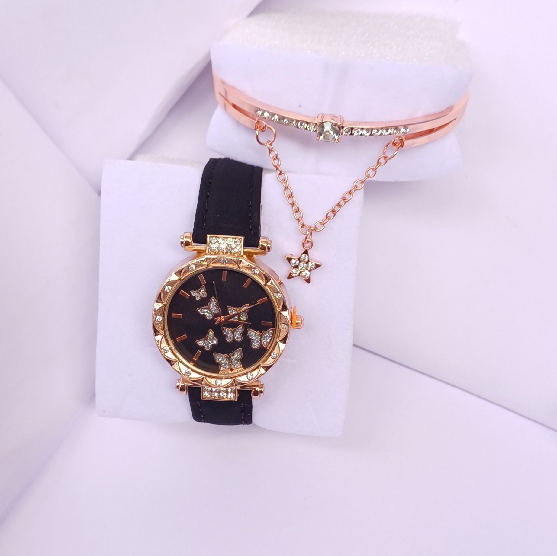 Luxury Women Quartz Watches Bracelet Set For Ladies Lady Watch Wristwatches Female Watches Wrist Watch Fashion Iced Watches Gift