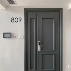 3D Black For Home Mailbox Hotel Address ABS Acrylic Numeral Tag Number Plate Sign 0 To 9 Door Label Floating House Number Letter Apartment Door Numbers Mailbox Address Sign #0-9