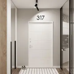 3D Black For Home Mailbox Hotel Address ABS Acrylic Numeral Tag Number Plate Sign 0 To 9 Door Label Floating House Number Letter Apartment Door Numbers Mailbox Address Sign #0-9