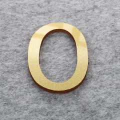 House Number 3D Gold For Home Mailbox Hotel Address ABS Acrylic Numeral Tag Number Apartment Door Numbers Mailbox Address Sign #0-9 Door Label