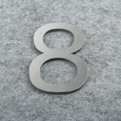 3D Silver For Home Mailbox Hotel Address ABS Acrylic Numeral Tag Number Plate Sign 0 To 9 Door Label Floating House Number Letter Apartment Door Numbers Mailbox Address Sign #0-9