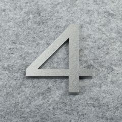 3D Silver For Home Mailbox Hotel Address ABS Acrylic Numeral Tag Number Plate Sign 0 To 9 Door Label Floating House Number Letter Apartment Door Numbers Mailbox Address Sign #0-9
