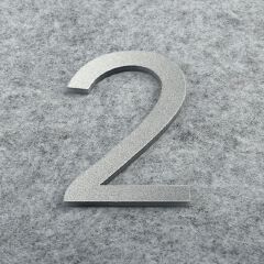 3D Silver For Home Mailbox Hotel Address ABS Acrylic Numeral Tag Number Plate Sign 0 To 9 Door Label Floating House Number Letter Apartment Door Numbers Mailbox Address Sign #0-9
