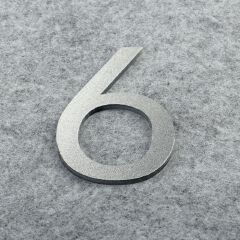3D Silver For Home Mailbox Hotel Address ABS Acrylic Numeral Tag Number Plate Sign 0 To 9 Door Label Floating House Number Letter Apartment Door Numbers Mailbox Address Sign #0-9