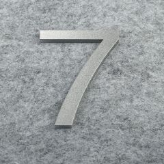 3D Silver For Home Mailbox Hotel Address ABS Acrylic Numeral Tag Number Plate Sign 0 To 9 Door Label Floating House Number Letter Apartment Door Numbers Mailbox Address Sign #0-9