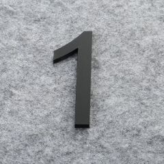 3D Black For Home Mailbox Hotel Address ABS Acrylic Numeral Tag Number Plate Sign 0 To 9 Door Label Floating House Number Letter Apartment Door Numbers Mailbox Address Sign #0-9