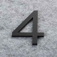3D Black For Home Mailbox Hotel Address ABS Acrylic Numeral Tag Number Plate Sign 0 To 9 Door Label Floating House Number Letter Apartment Door Numbers Mailbox Address Sign #0-9
