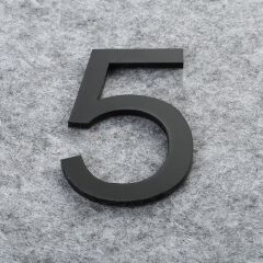 3D Black For Home Mailbox Hotel Address ABS Acrylic Numeral Tag Number Plate Sign 0 To 9 Door Label Floating House Number Letter Apartment Door Numbers Mailbox Address Sign #0-9