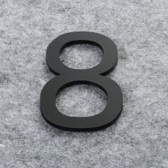 3D Black For Home Mailbox Hotel Address ABS Acrylic Numeral Tag Number Plate Sign 0 To 9 Door Label Floating House Number Letter Apartment Door Numbers Mailbox Address Sign #0-9
