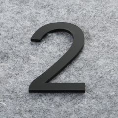 3D Black For Home Mailbox Hotel Address ABS Acrylic Numeral Tag Number Plate Sign 0 To 9 Door Label Floating House Number Letter Apartment Door Numbers Mailbox Address Sign #0-9