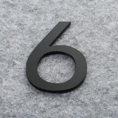 3D Black For Home Mailbox Hotel Address ABS Acrylic Numeral Tag Number Plate Sign 0 To 9 Door Label Floating House Number Letter Apartment Door Numbers Mailbox Address Sign #0-9