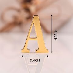 DIY 3D Mirror 26 Letters Wall Stickers Logo Name Alphabet Wedding Love Letters English Wall Home Decor Wall Art Mural Stickers 3D Acrylic Alphabet House Number Wall Sticker English Alphabet Sticker