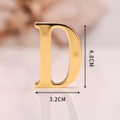 DIY 3D Mirror 26 Letters Wall Stickers Logo Name Alphabet Wedding Love Letters English Wall Home Decor Wall Art Mural Stickers 3D Acrylic Alphabet House Number Wall Sticker English Alphabet Sticker