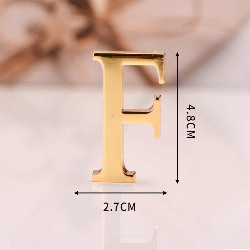 DIY 3D Mirror 26 Letters Wall Stickers Logo Name Alphabet Wedding Love Letters English Wall Home Decor Wall Art Mural Stickers 3D Acrylic Alphabet House Number Wall Sticker English Alphabet Sticker