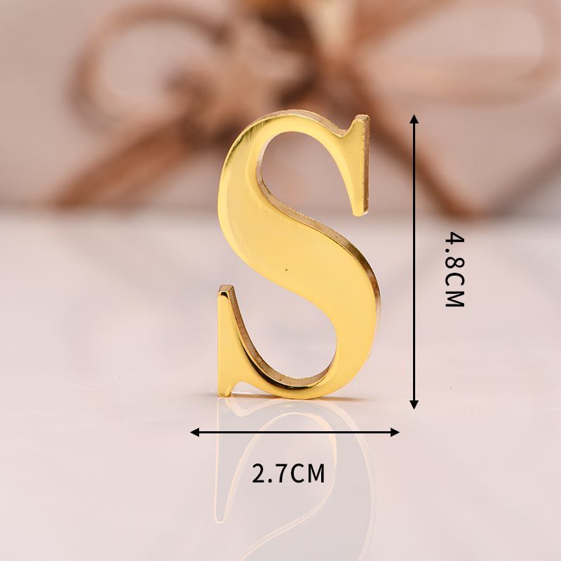 DIY 3D Mirror 26 Letters Wall Stickers Logo Name Alphabet Wedding Love Letters English Wall Home Decor Wall Art Mural Stickers 3D Acrylic Alphabet House Number Wall Sticker English Alphabet Sticker