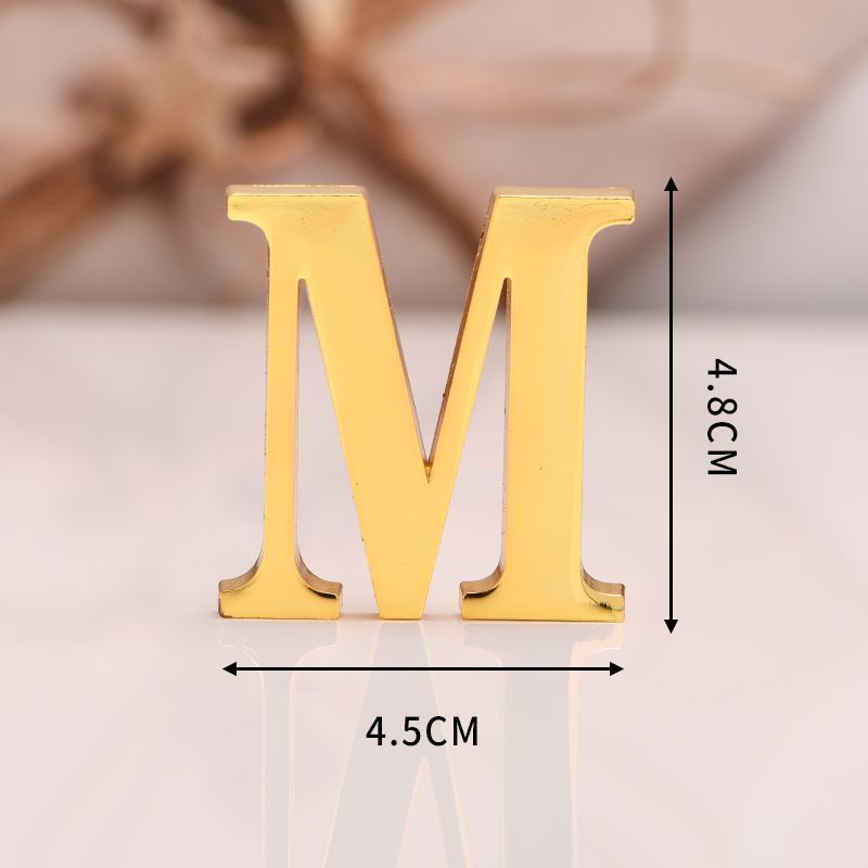 DIY 3D Mirror 26 Letters Wall Stickers Logo Name Alphabet Wedding Love Letters English Wall Home Decor Wall Art Mural Stickers 3D Acrylic Alphabet House Number Wall Sticker English Alphabet Sticker