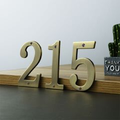Metal House Numbers 70mm Modern House Number Outdoor 2.76 inch Zinc Alloy Apartment Door Numbers Mailbox Address Sign #0-9 With Screws Zinc Alloy Mailbox Numbers 3D Address Numbers for Outside House