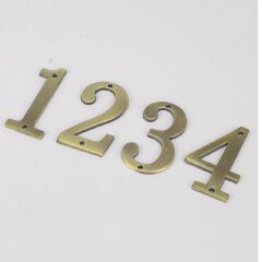 Metal House Numbers 70mm Modern House Number Outdoor 2.76 inch Zinc Alloy Apartment Door Numbers Mailbox Address Sign #0-9 With Screws Zinc Alloy Mailbox Numbers 3D Address Numbers for Outside House
