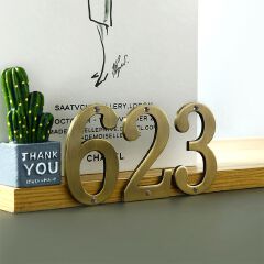 Metal House Numbers 70mm Modern House Number Outdoor 2.76 inch Zinc Alloy Apartment Door Numbers Mailbox Address Sign #0-9 With Screws Zinc Alloy Mailbox Numbers 3D Address Numbers for Outside House