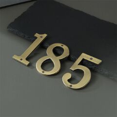 Metal House Numbers 70mm Modern House Number Outdoor 2.76 inch Zinc Alloy Apartment Door Numbers Mailbox Address Sign #0-9 With Screws Zinc Alloy Mailbox Numbers 3D Address Numbers for Outside House