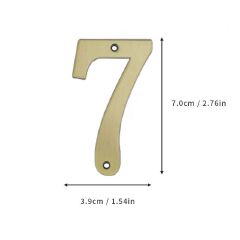 Metal House Numbers 70mm Modern House Number Outdoor 2.76 inch Zinc Alloy Apartment Door Numbers Mailbox Address Sign #0-9 With Screws Zinc Alloy Mailbox Numbers 3D Address Numbers for Outside House