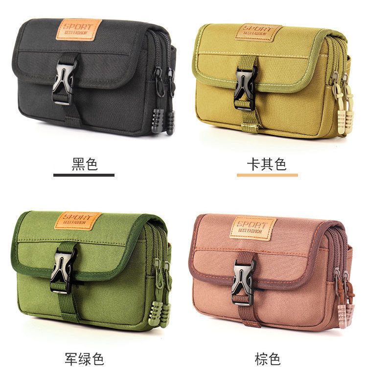 Molle Pouch Multipurpose Waist Bag Tactical Holster Waist Belt Pack Wallet Pouch Purse Phone Case Mobile Phone Case Pouch Waist Bag Nylon Multifunction Casual Men Waist Pack Male Small Bag