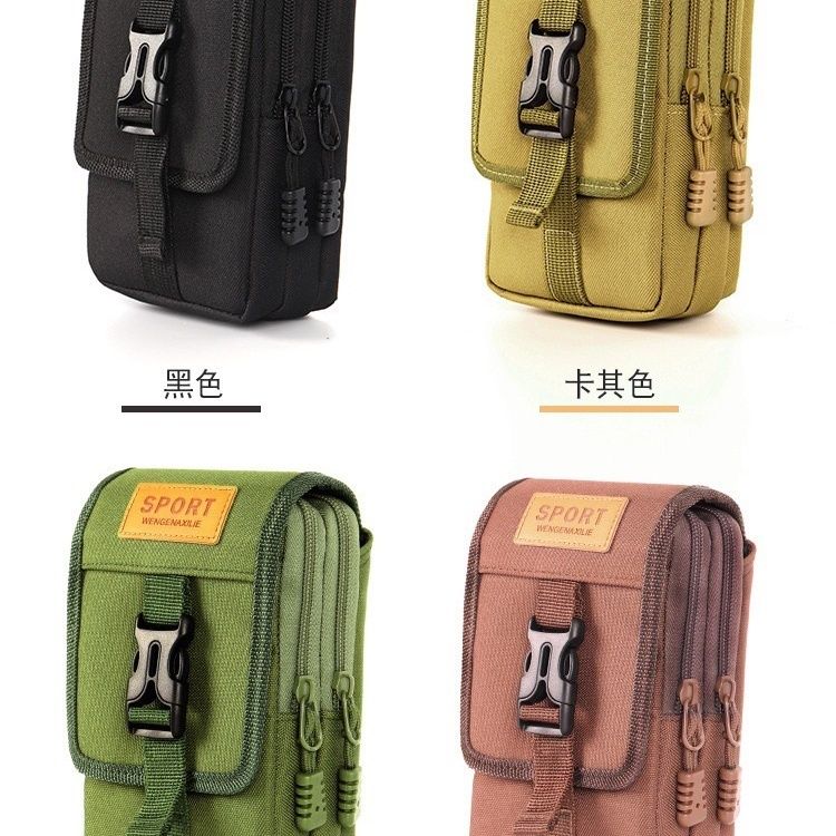Molle Pouch Multipurpose Waist Bag Tactical Holster Waist Belt Pack Wallet Pouch Purse Phone Case Mobile Phone Case Pouch Waist Bag Nylon Multifunction Casual Men Waist Pack Male Small Bag