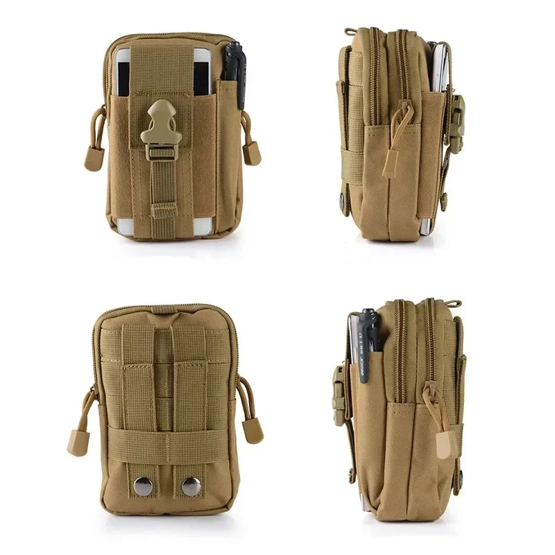 Molle Pouch Multipurpose Waist Bag Tactical Holster Waist Belt Pack Wallet Pouch Purse Phone Case Molle Pouch Belt Waist Pack Men Small Pocket Survival Tool Bag