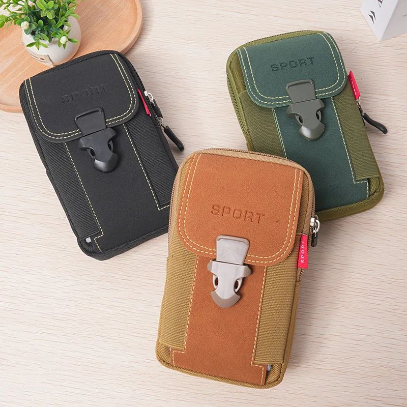 Man Belt Pouch Mobile Phone Bag for Men Phone Holster Bag Molle Waist Bag Pack Small Tactical Duty Belt Backpack Card Holder Molle Pouch Belt Waist Pack Men Small Pocket Survival Tool Bag for Running