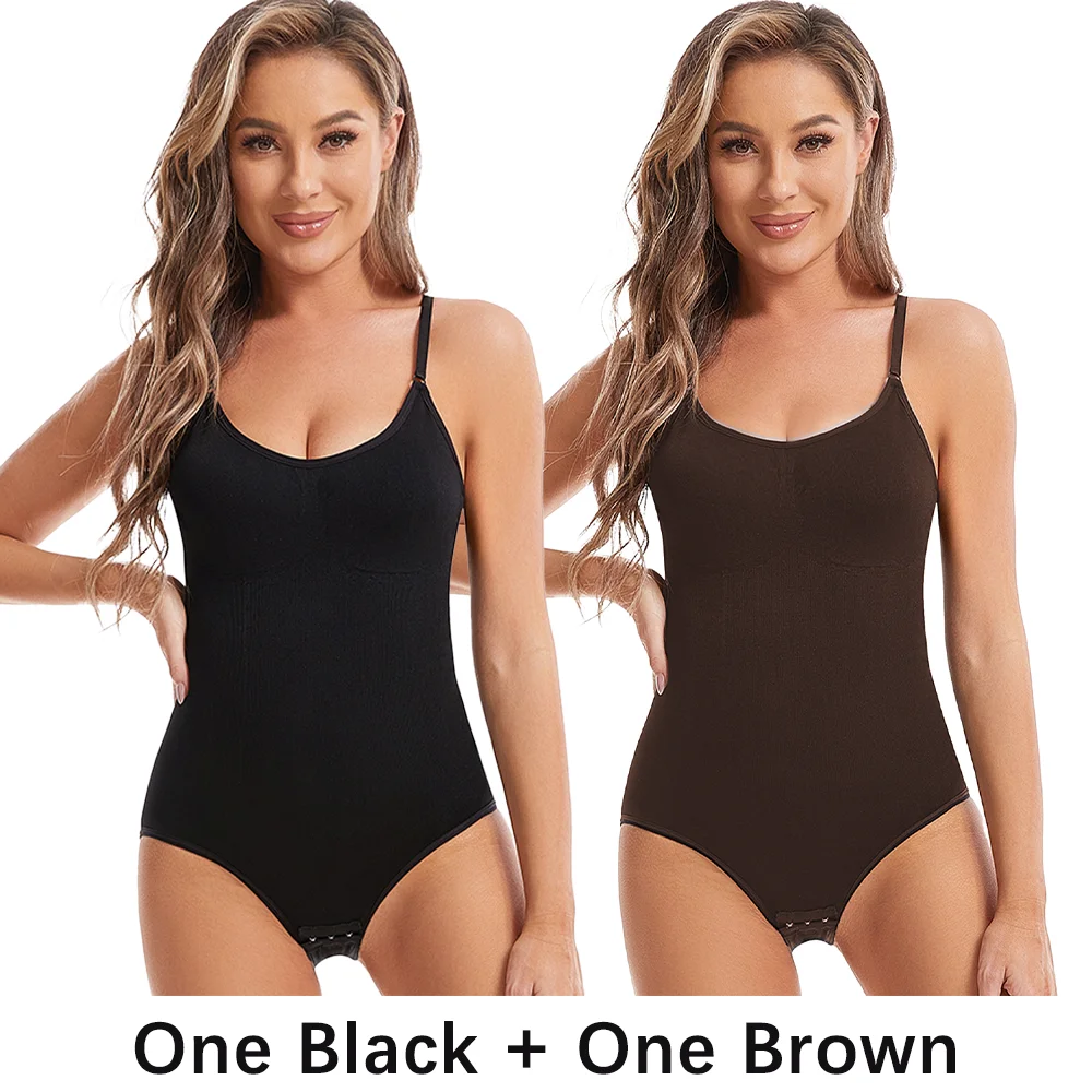 Smoothing Shapewear Bodysuit for Women Faja Full Body Shaper Thong Soft Body Shaping Sculpting Breast Slimming Underwear Smooth Out Bodysuit Open Crotch High Elastic Body Suits