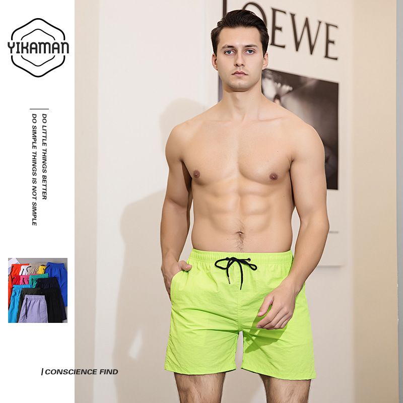 Solid color men's beach pants, casual and trendy swim trunks for the seaside
Water-repellent men's beach pants
There is an intranet