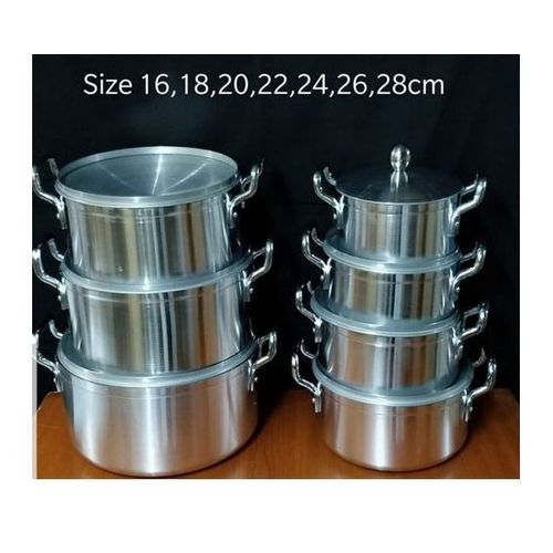 14 Pieces Stainless Alluminium Cookware Pot Sufuria Set