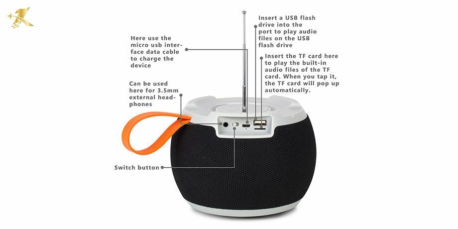 C15 WIRELESS BLUETOOTH Speaker BT/USB/TF/DC5V/AUX SUPERBASS