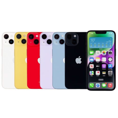 Apple iphone 14 256GB +6GB Dual Sim, 6.1-inch 48MP+12MP Camera 1136x1640-pixel resolution super Oled,Unlocked ,Battery Status 86 -87%