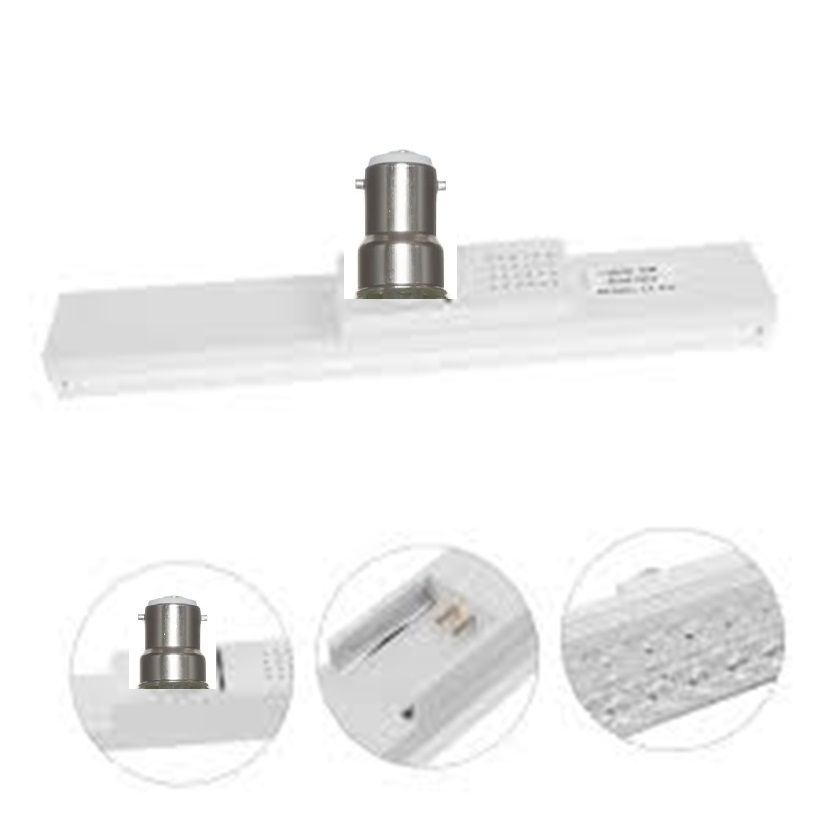LED super bright B22 15W/20W/25W30W screw ceiling lamp household high power brightness long crystal Strip light -(ROTATES 360 DEGREES)