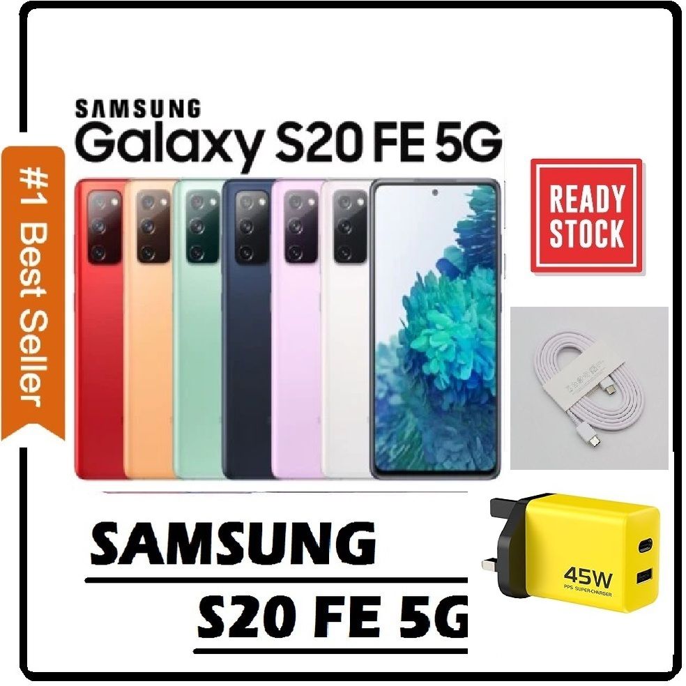 Galaxy S20 FE ,6GB /128GB  CLASS  (A) ,6.5-inch FHD+ Dynamic AMOLED 2X Infinity-O Display ,Li-Po 4500 mAh Battery ,Android Fully Unlocked, DUAL SIM,SPOTLESS, + FREE FAST CHARGER
